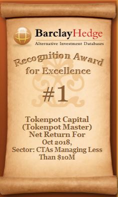 BarclayHedge Recognition Award — October 2018 #1